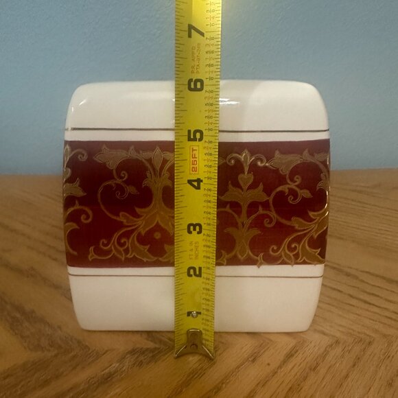 Bathroom Accessories Set Ceramic Tissue Box Cover Soap Pump Toothbrush Holder - Picture 4 of 9